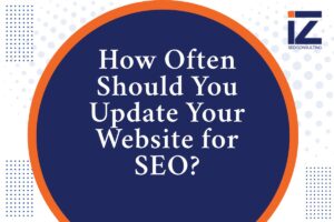 how often should you update your website for SEO feature image containing the title