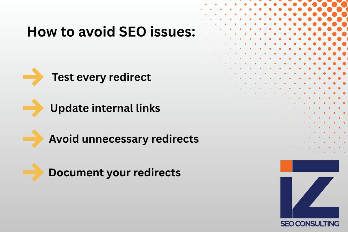 list how to avoid SEO issues