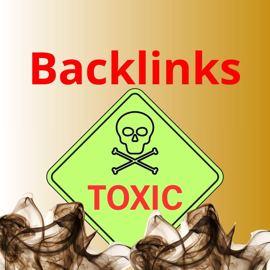 Sign that warn on toxic backlinks